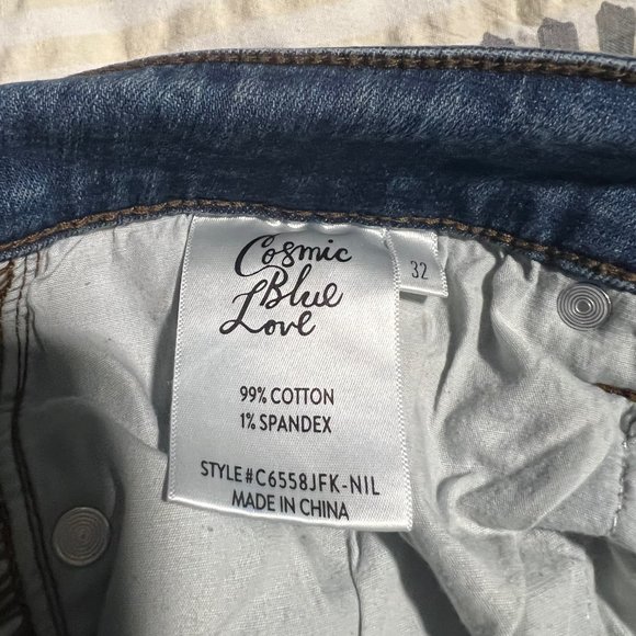 Cosmic Blue Love Bootcut Jeans - Size 32 - Picture 2 of 2
